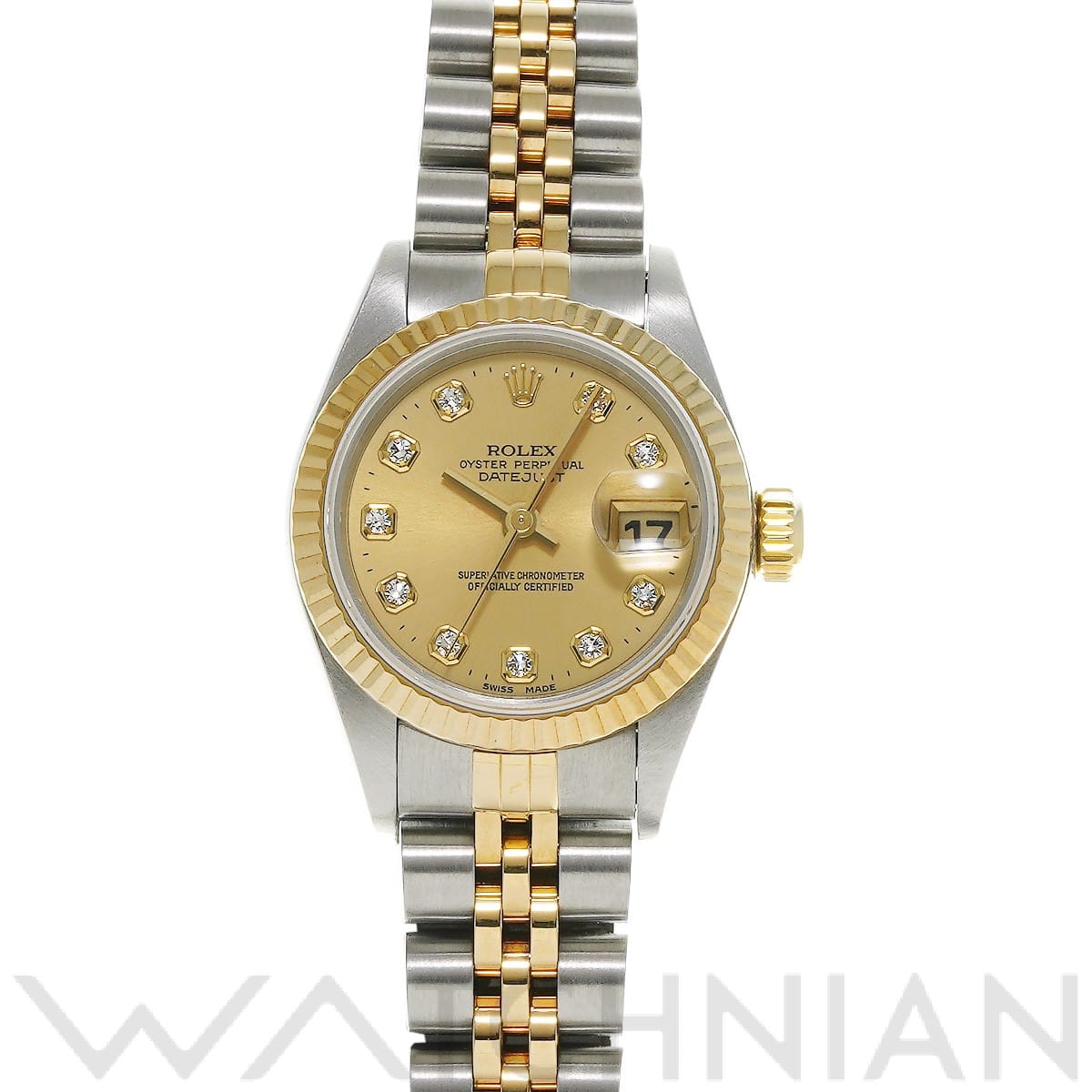 ロレックス / ROLEX デイトジャスト 69173G シャンパン/ダイヤモンド レディース 時計 【中古】【wristwatch】