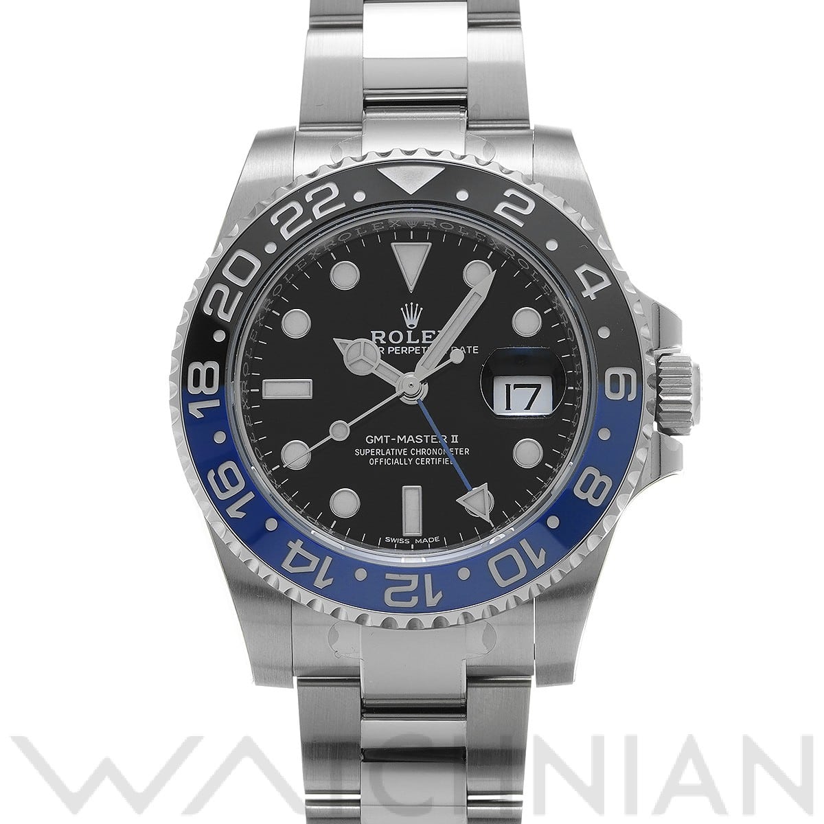 ロレックス GMTマスターII 116710BLNR ブラック メンズ 時計 【中古】【wristwatch】