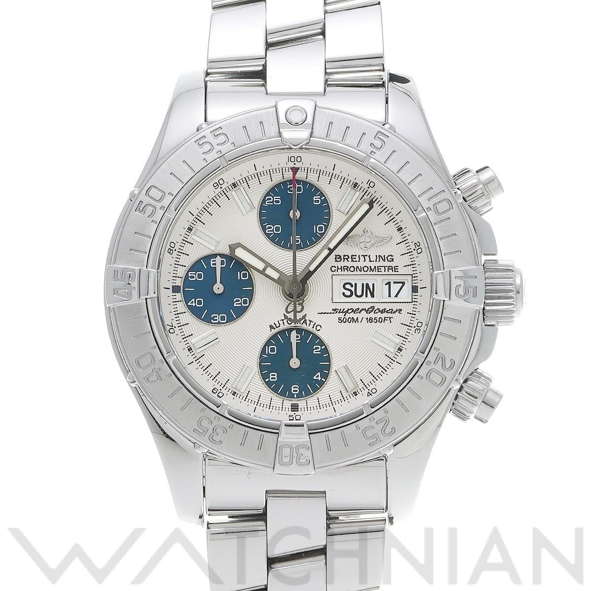 ブライトリング / BREITLING クロノ スーパーオーシャン A111G49PRS シルバー/ブルー メンズ 時計 【中古】【wristwatch】
