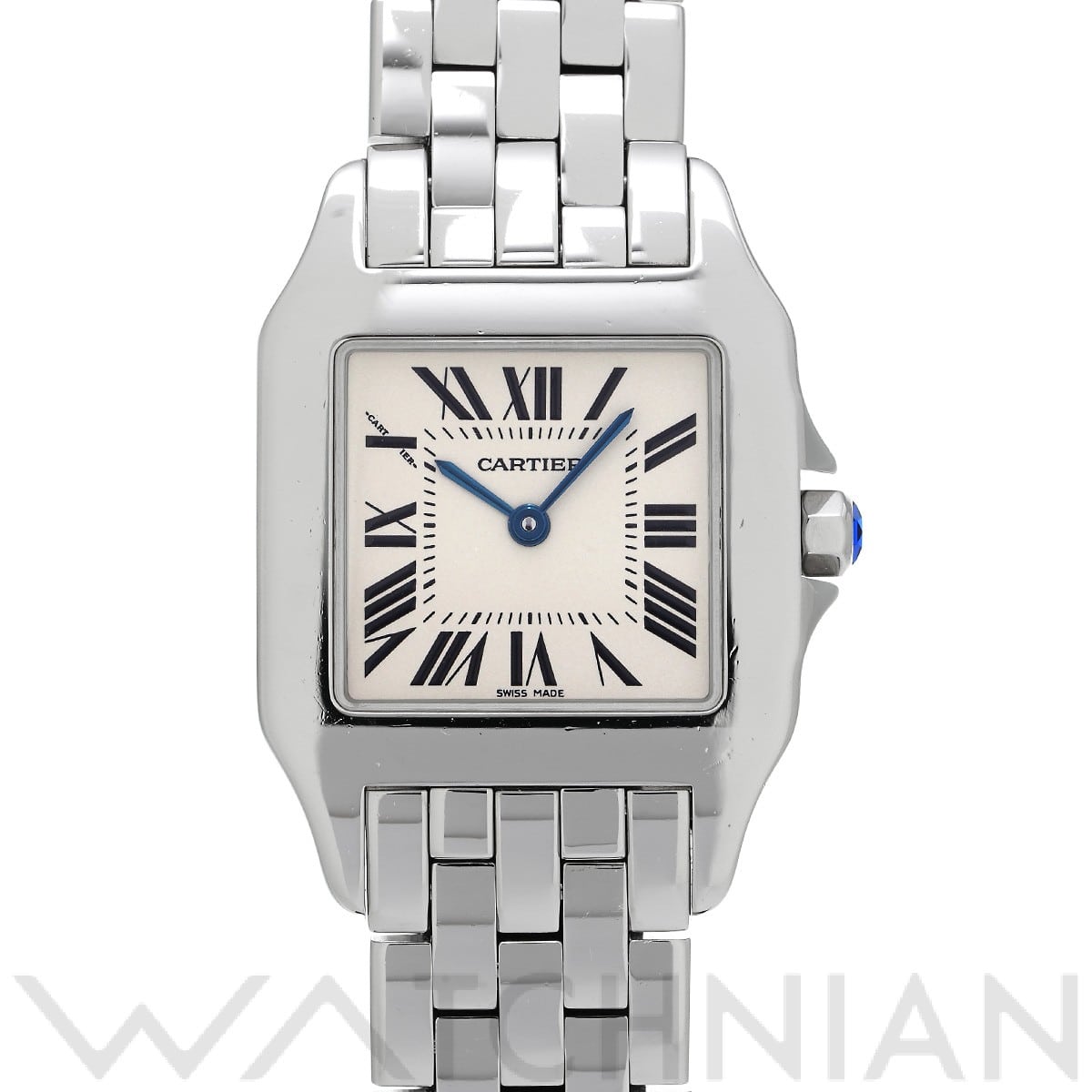 カルティエ / CARTIER サントス ドゥモワゼル LM W25065Z5 シルバー ユニセックス 時計 【中古】【wristwatch】