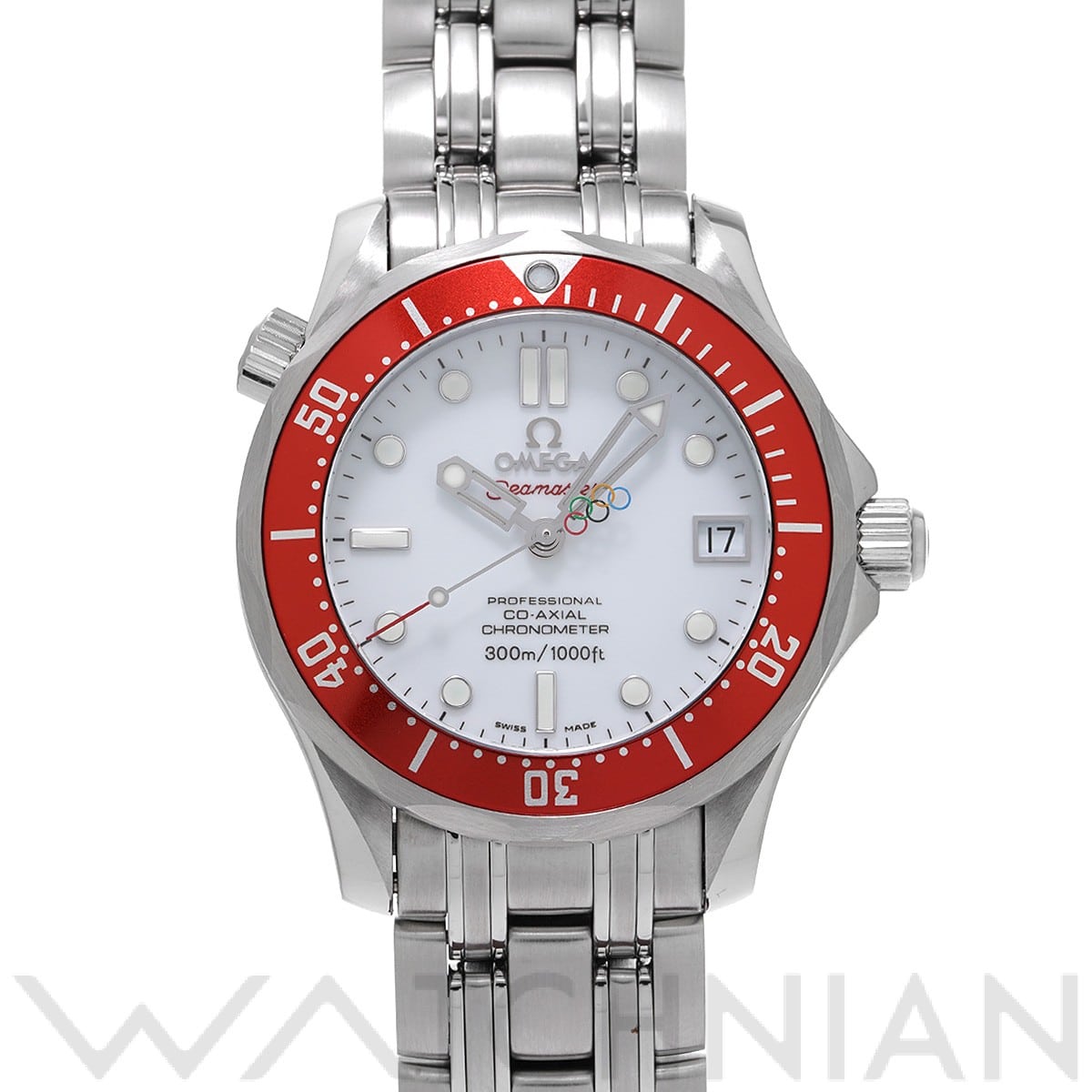 オメガ シーマスター ダイバー300 コーアクシャル 2010 バンクーバーオリンピック 212.30.36.20.04.001 ホワイト ユニセックス 時計 【中古】【wristwatch】