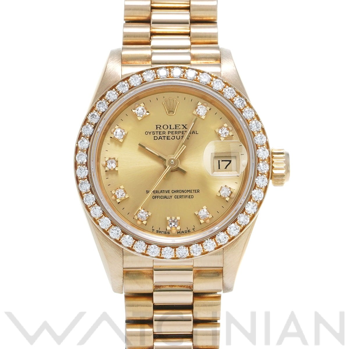ロレックス / ROLEX デイトジャスト 69138G シャンパン/ダイヤモンド レディース 時計 【中古】【wristwatch】