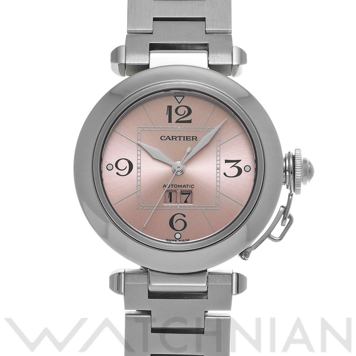 カルティエ / CARTIER パシャC ビッグデイト W31058M7 ピンク ユニセックス 時計 【中古】【wristwatch】
