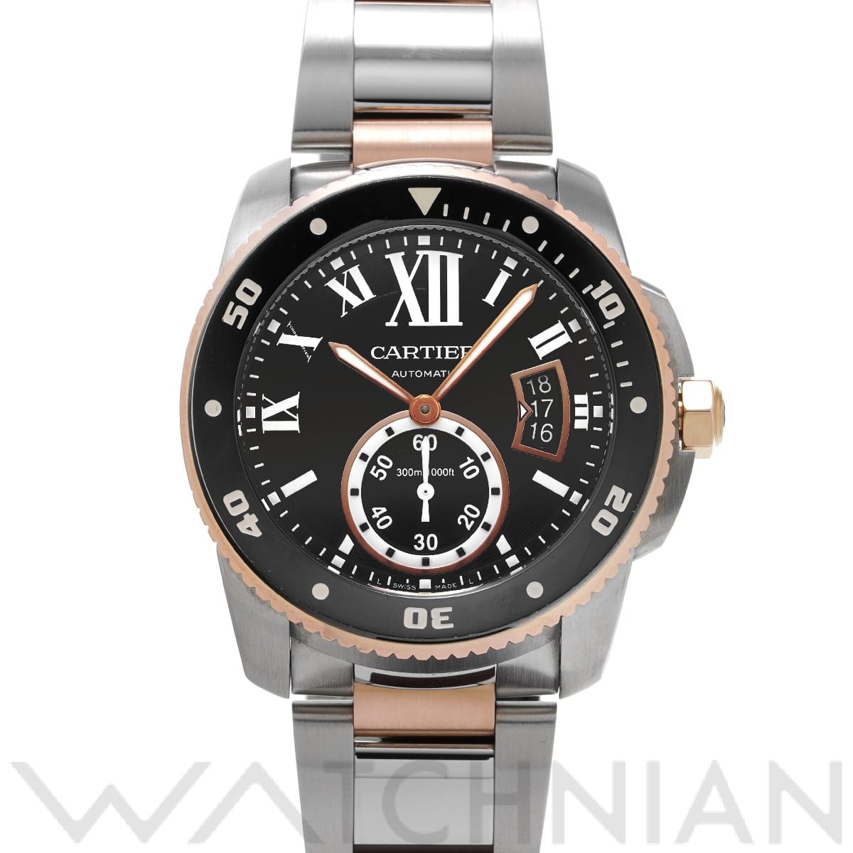 カルティエ / CARTIER カリブル ドゥ カルティエ ダイバー W7100054 ブラック メンズ 時計 【中古】【wristwatch】