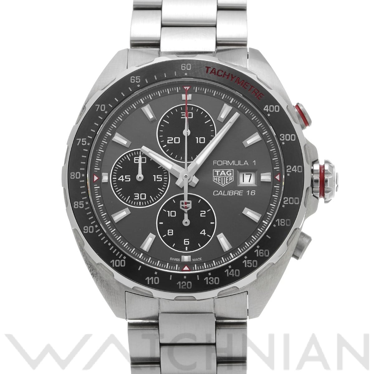 タグ ホイヤー / TAG HEUER フォーミュラ1 キャリバー16 クロノグラフ CAZ2012.BA0876 グレー/ブラック メンズ 時計 【中古】【wristwatch】