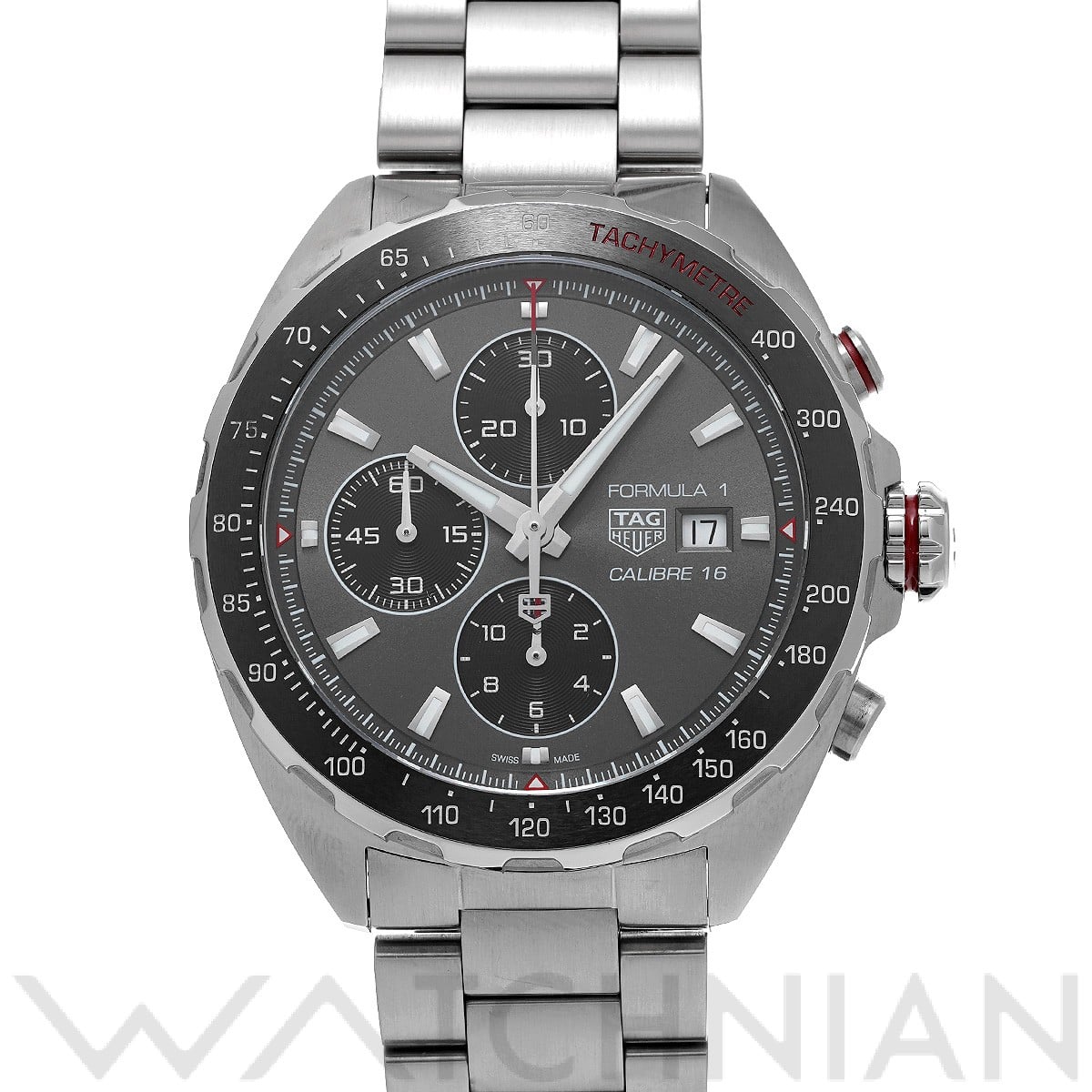タグ ホイヤー / TAG HEUER フォーミュラ1 キャリバー16 クロノグラフ CAZ2012.BA0876 グレー/ブラック メンズ 時計 【中古】【wristwatch】