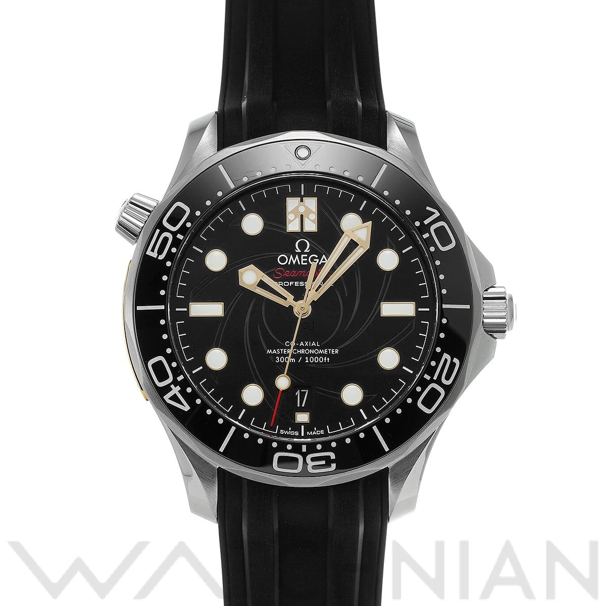 シーマスター ダイバー300 コーアクシャル マスタークロノメーター ジェームズ・ボンド 210.22.42.20.01.004 ブラック オメガ OMEGA メンズ 【中古】