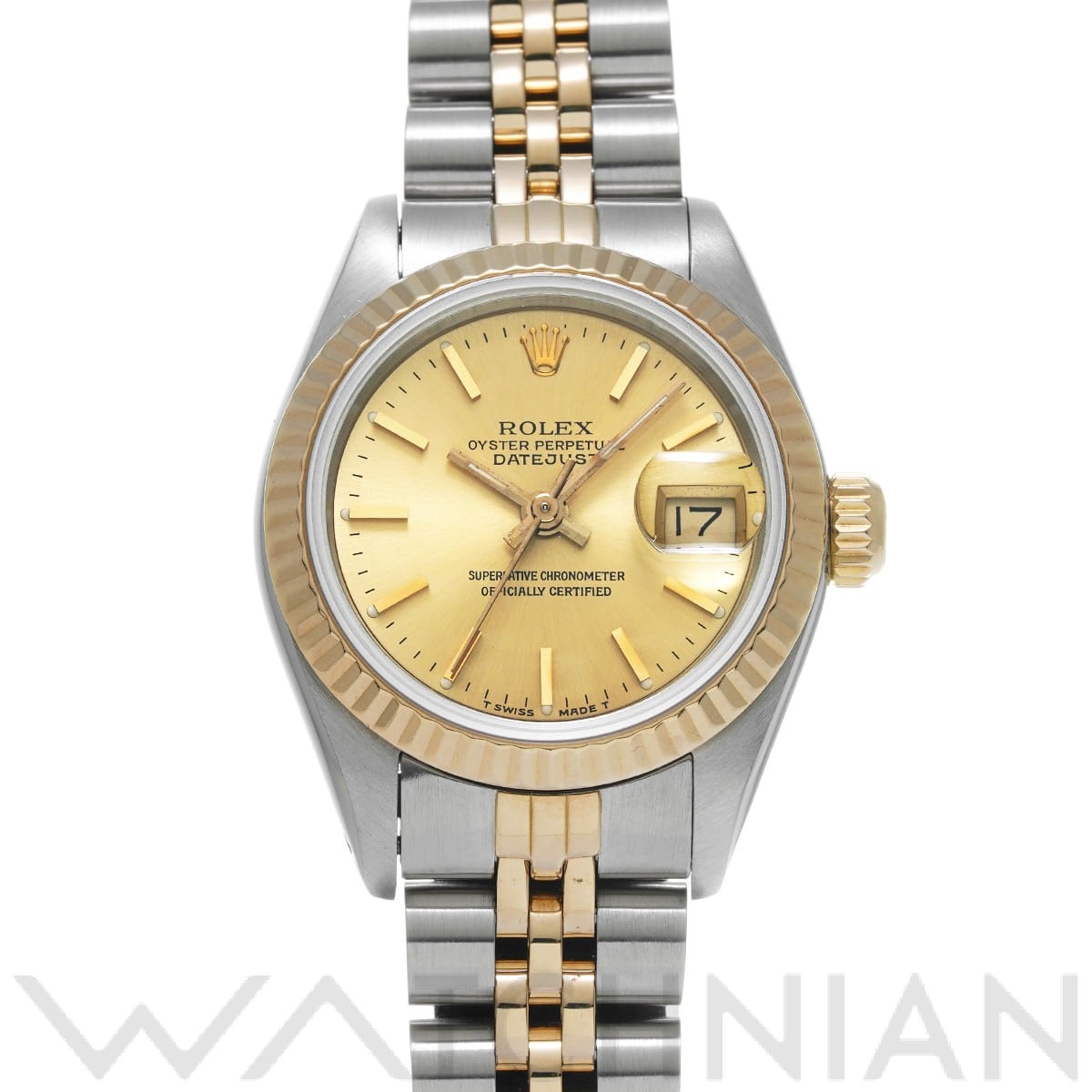 ロレックス デイトジャスト 69173 シャンパン レディース 時計 【中古】【wristwatch】