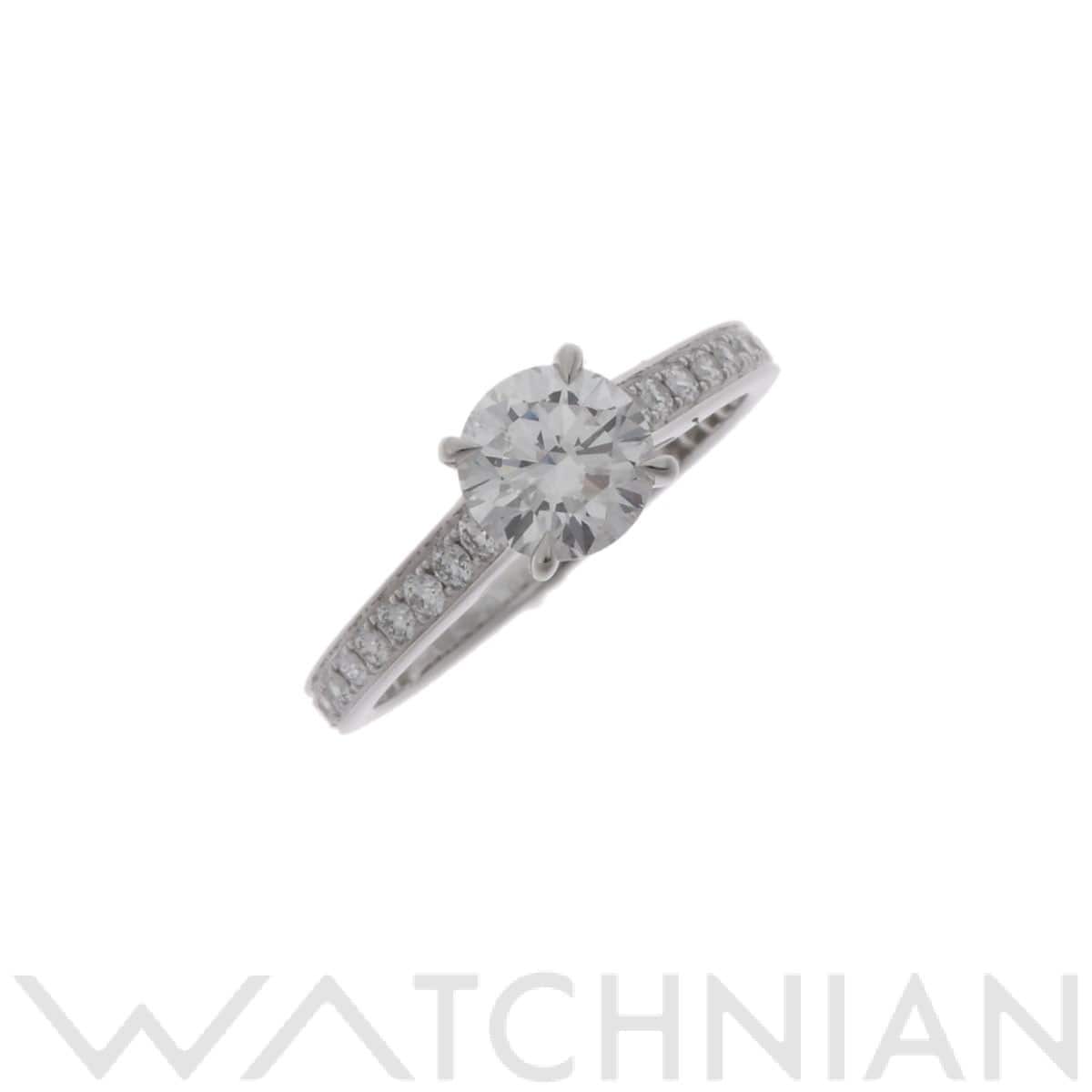 グラフ フレームラウンドリング D0.81ct シルバー Pt950プラチナ レディース ジュエリー 【中古】【jewelry】