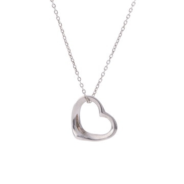 ティファニー オープンハート ネックレス シルバー シルバー925 レディース ジュエリー 【中古】【jewelry】