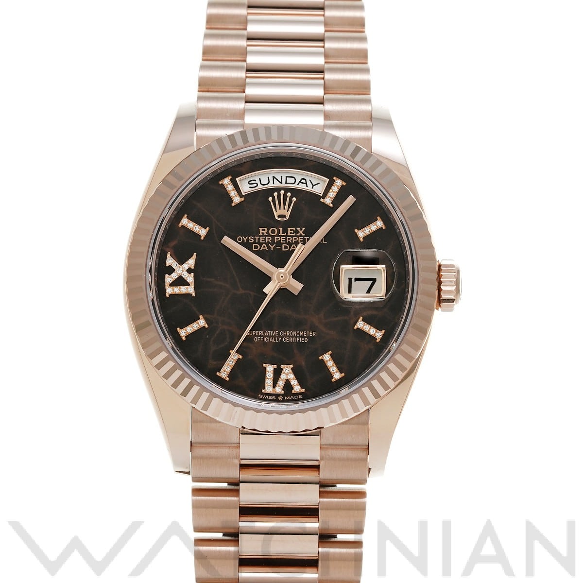 ロレックス デイデイト 36 128235 アイゼンキーゼル/ダイヤモンド メンズ 時計 【中古】【wristwatch】