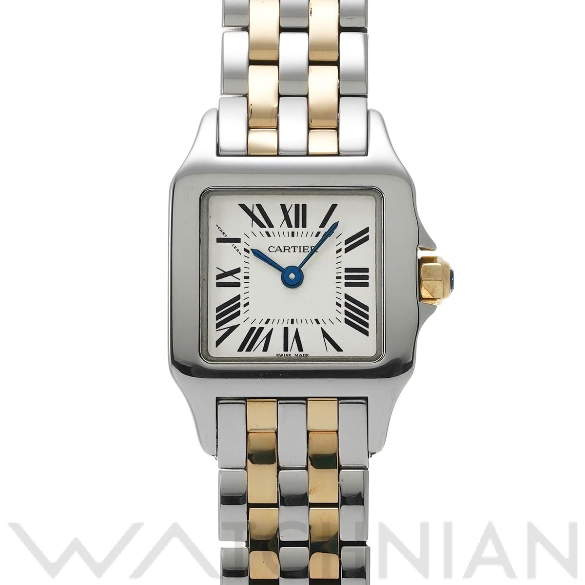 カルティエ / CARTIER サントス ドゥモワゼル SM W25066Z6 アイボリー レディース 時計 【中古】【wristwatch】