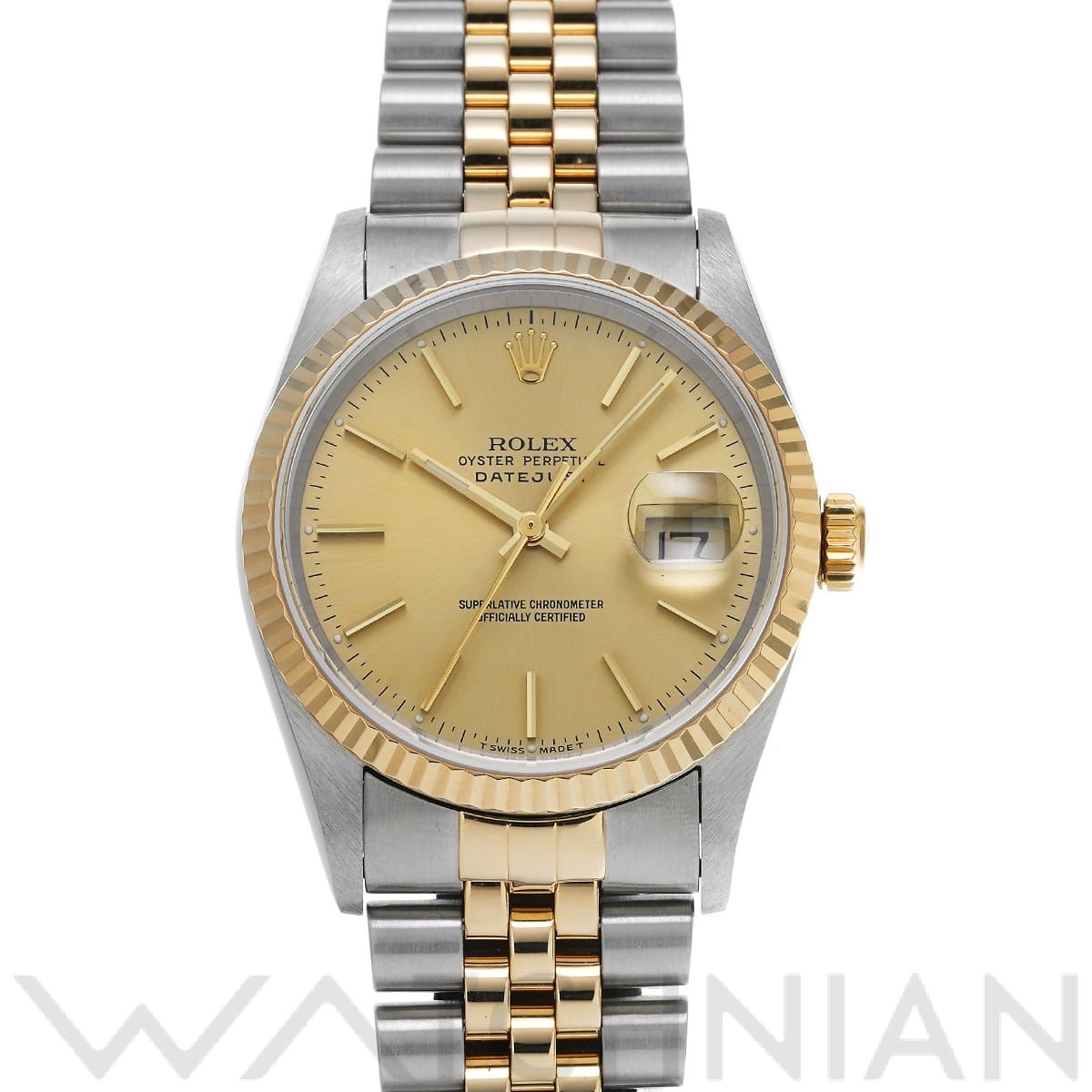 ロレックス デイトジャスト 16233 シャンパン メンズ 時計 【中古】【wristwatch】