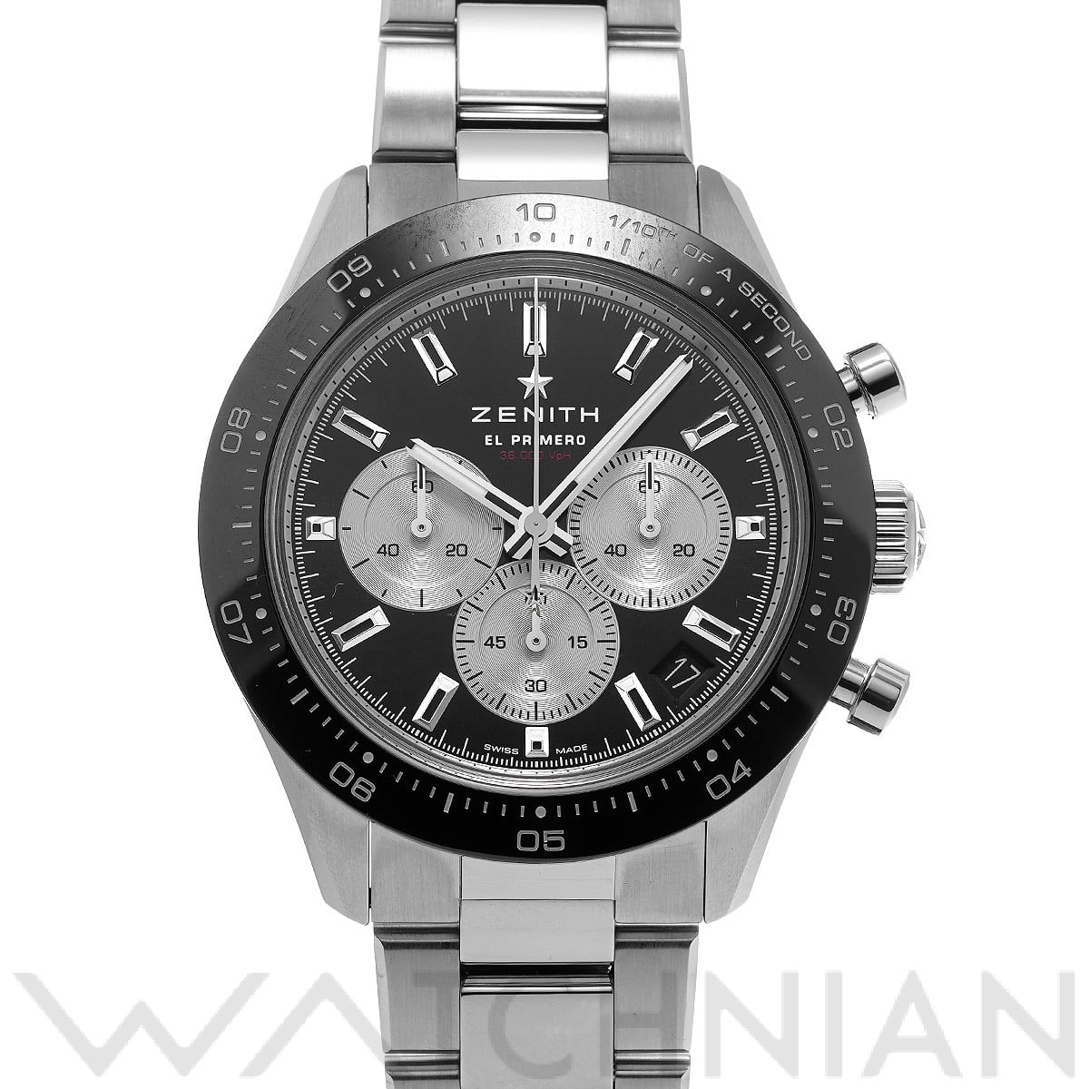 ゼニス / ZENITH クロノマスター エル・プリメロ スポーツ ヨシダスペシャル 03.3101.3600/21.M3100 ブラック/シルバー メンズ 時計 【中古】【wristwatch】
