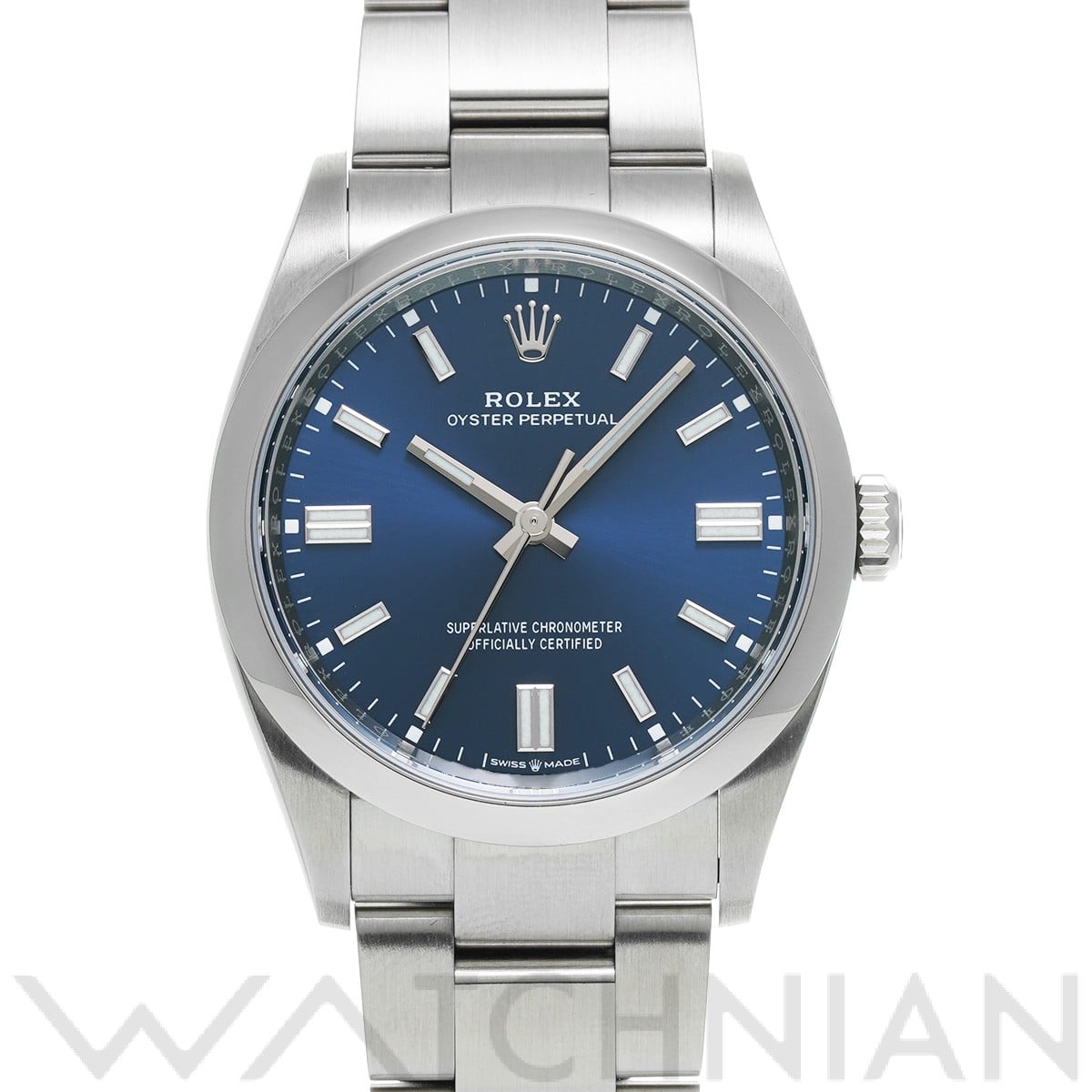 ロレックス オイスターパーペチュアル 36 126000 ブライトブルー メンズ 時計 【中古】【wristwatch】