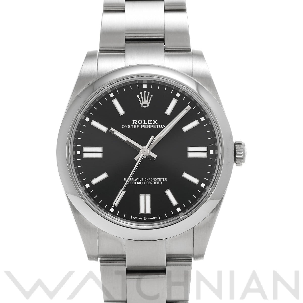 ロレックス オイスターパーペチュアル 41 124300 ブライトブラック メンズ 時計 【中古】【wristwatch】