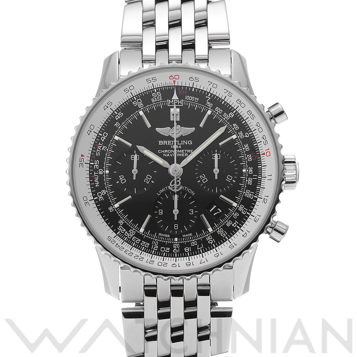 ブライトリング ナビタイマー 01 AB01211Y/BE65 ブラック メンズ 時計 【中古】【wristwatch】