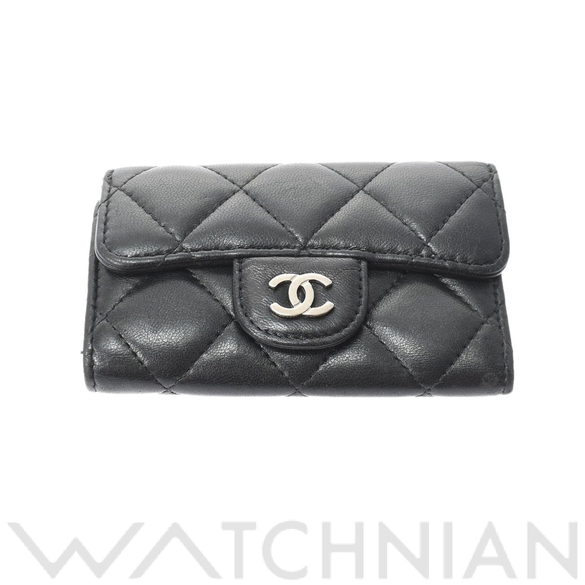 シャネル / CHANEL キーケース ブラック/シルバー金具 A31503 ラムスキン ユニセックス 【中古】【other】