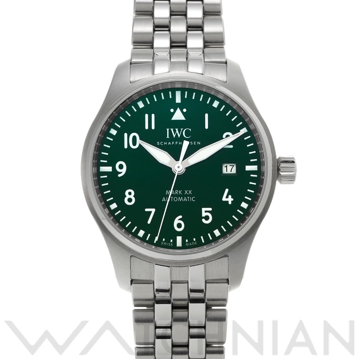 IWC パイロットウォッチ マーク XX IW328206 グリーン メンズ 時計 【中古】【wristwatch】