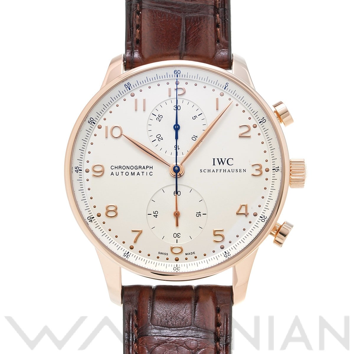 IWC ポルトギーゼ クロノグラフ IW371480 シルバー メンズ 時計 【中古】【wristwatch】