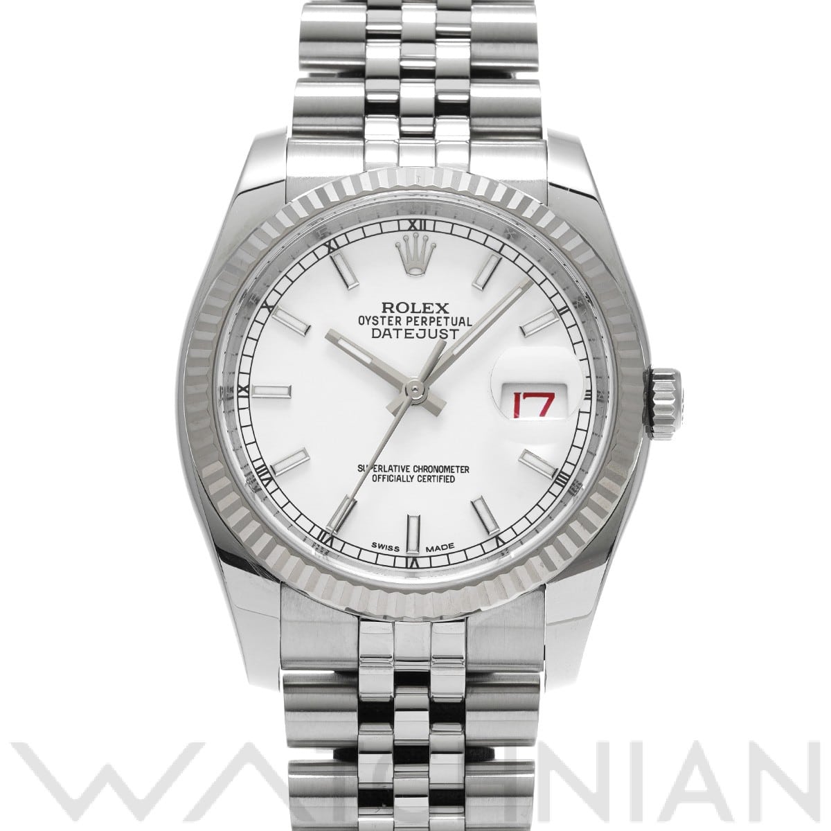 ロレックス デイトジャスト 36 116234 ホワイト メンズ 時計 【中古】【wristwatch】