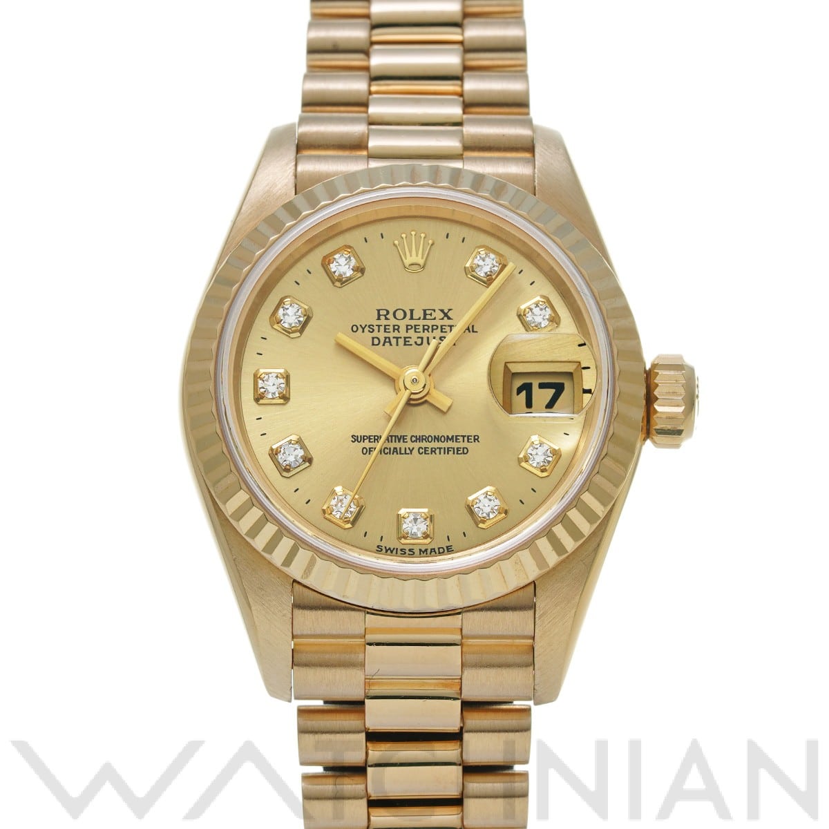 ロレックス / ROLEX デイトジャスト 69178G シャンパン/ダイヤモンド レディース 時計 【中古】【wristwatch】