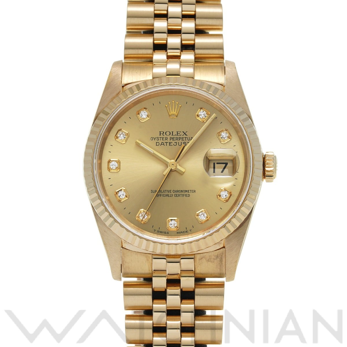ロレックス / ROLEX デイトジャスト 16238G シャンパン/ダイヤモンド メンズ 時計 【中古】【wristwatch】