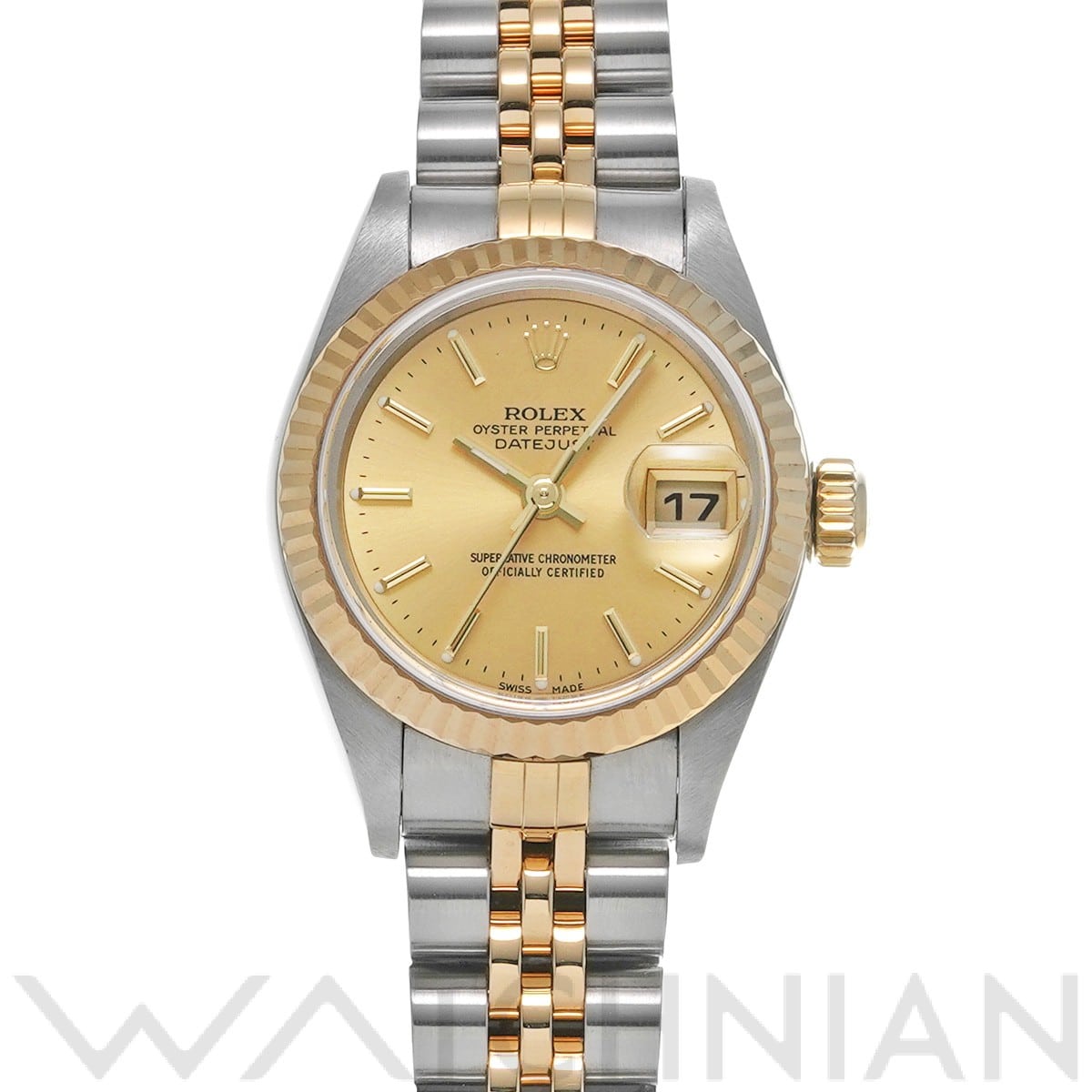 ロレックス デイトジャスト 79173 シャンパン レディース 時計 【中古】【wristwatch】