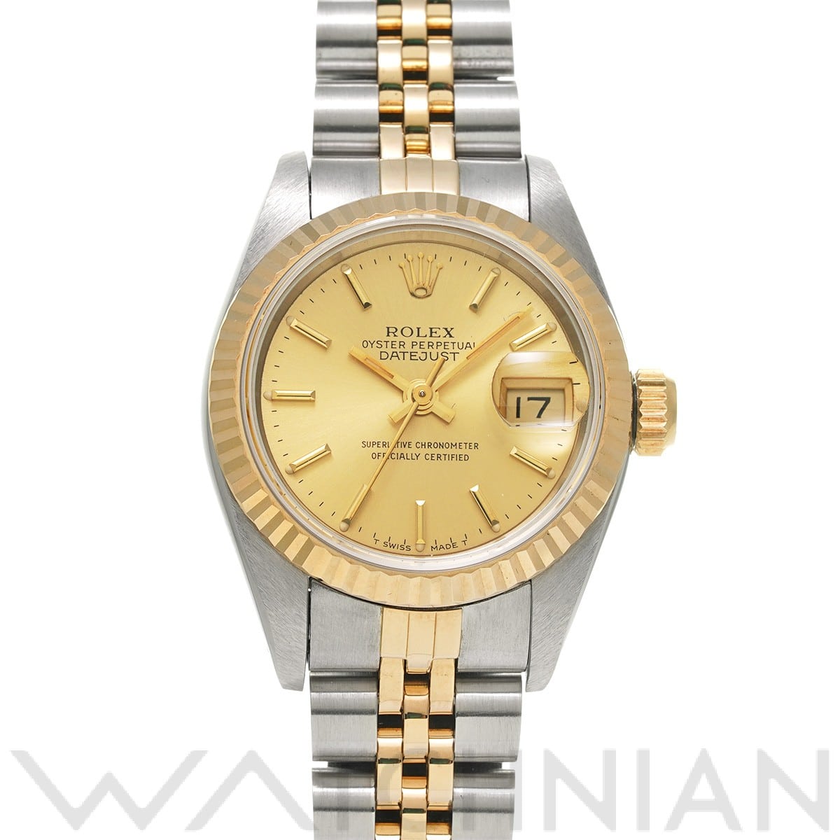 ロレックス デイトジャスト 26 69173 シャンパン レディース 時計 【中古】【wristwatch】