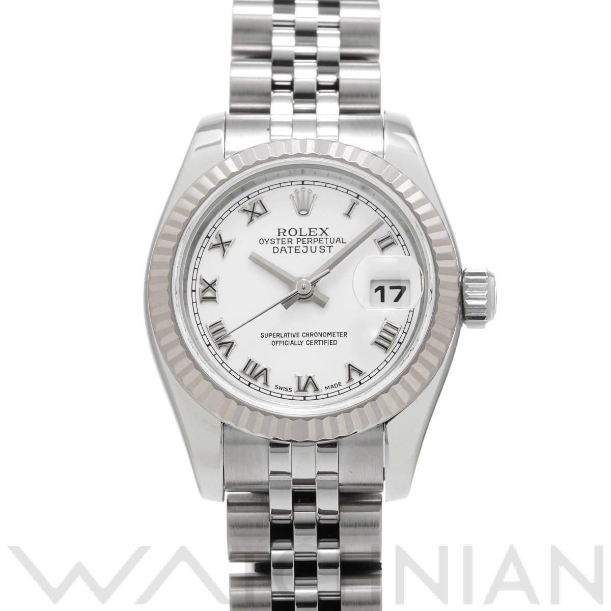 ロレックス デイトジャスト 26 179174 ホワイト レディース 時計 【中古】【wristwatch】