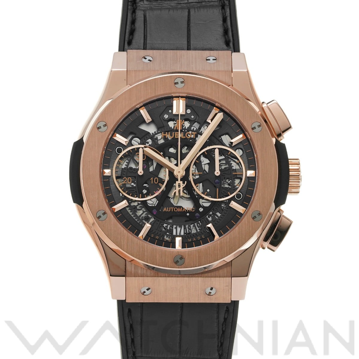 ウブロ / HUBLOT クラシックフュージョン アエロフュージョン キングゴールド 525.OX.0180.LR スケルトン メンズ 時計 【中古】【wristwatch】