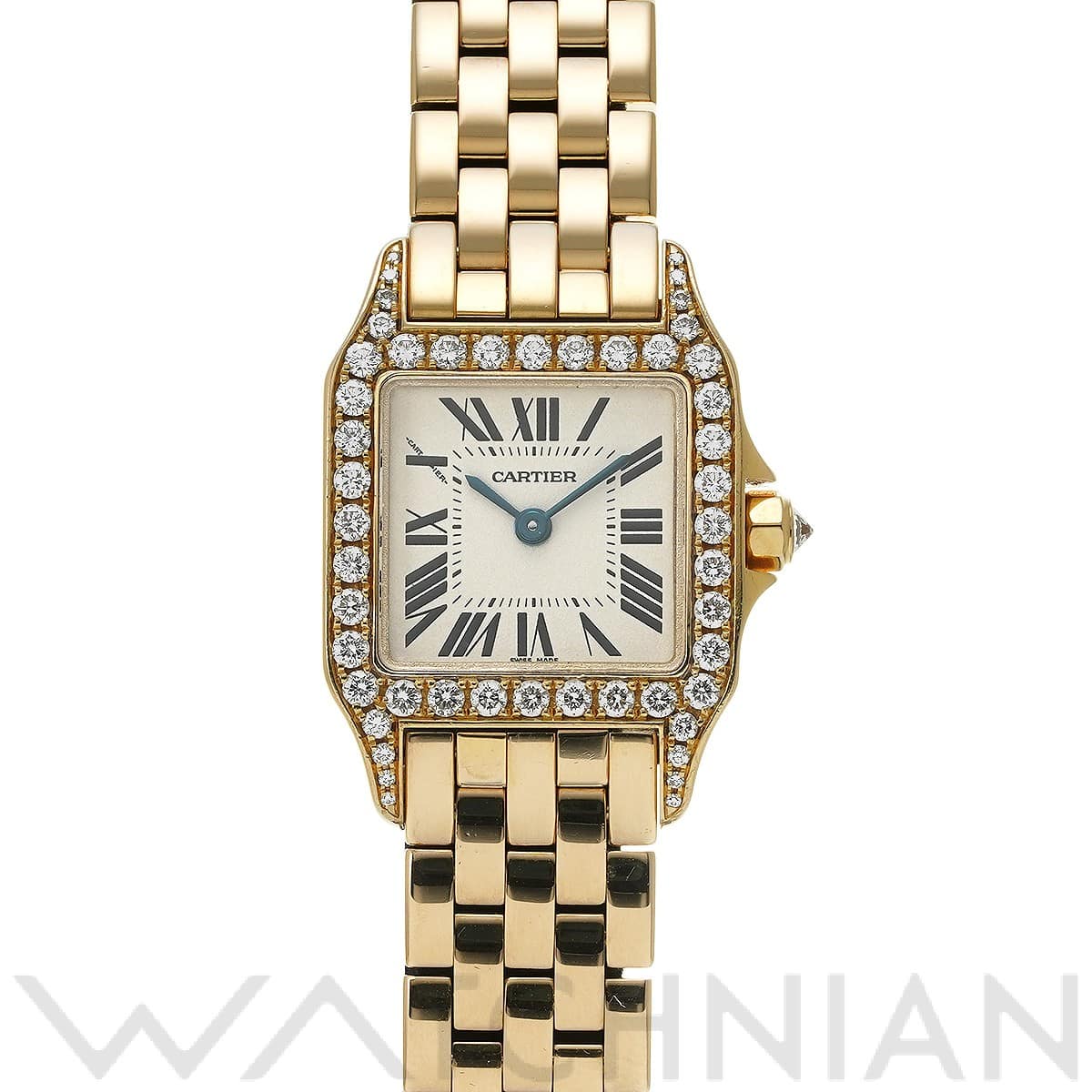 カルティエ / CARTIER サントス ドゥモワゼル SM WF9001Y7 シルバー レディース 時計 【中古】【wristwatch】