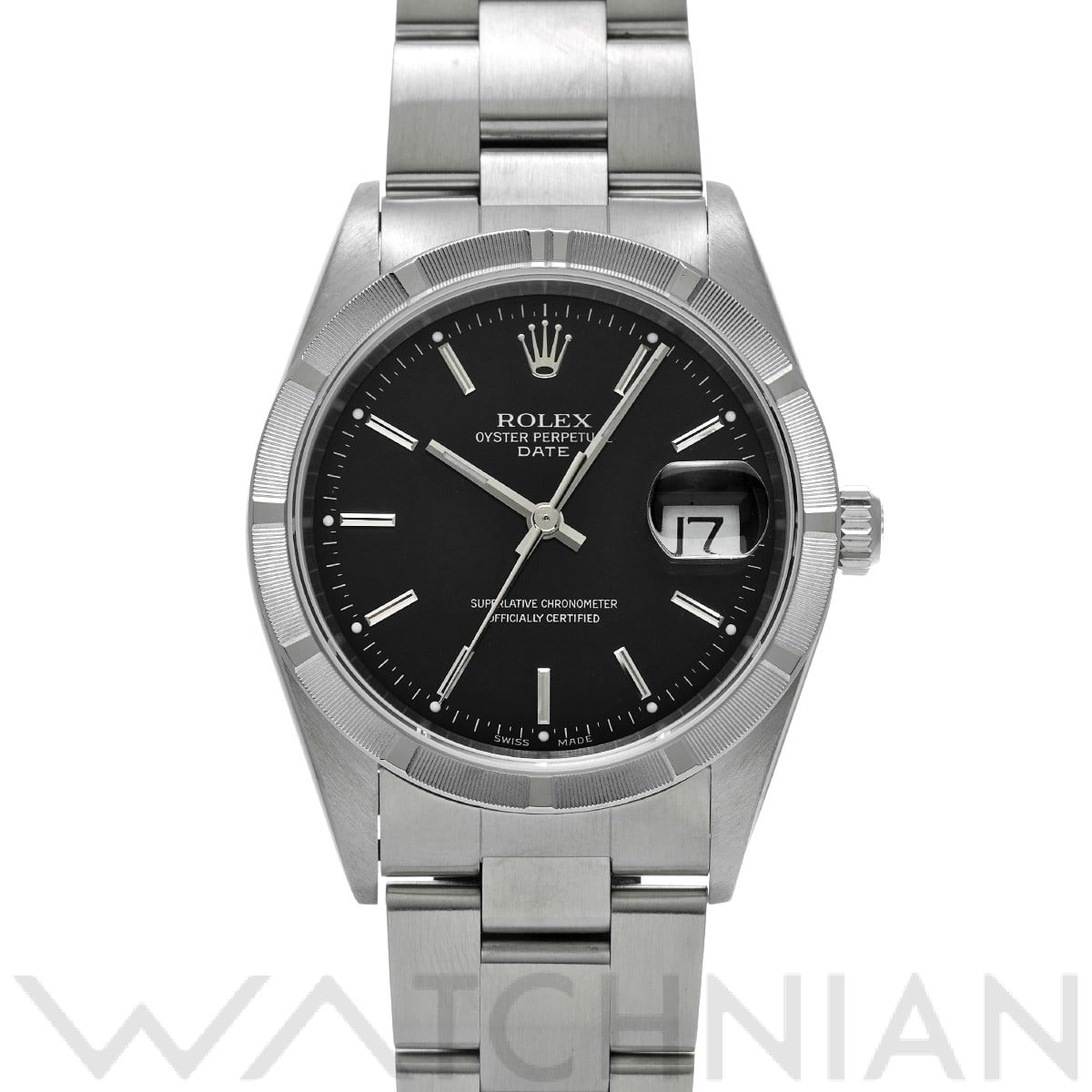 ロレックス / ROLEX オイスターパーペチュアル デイト 15210 ブラック メンズ 時計 【中古】【wristwatch】