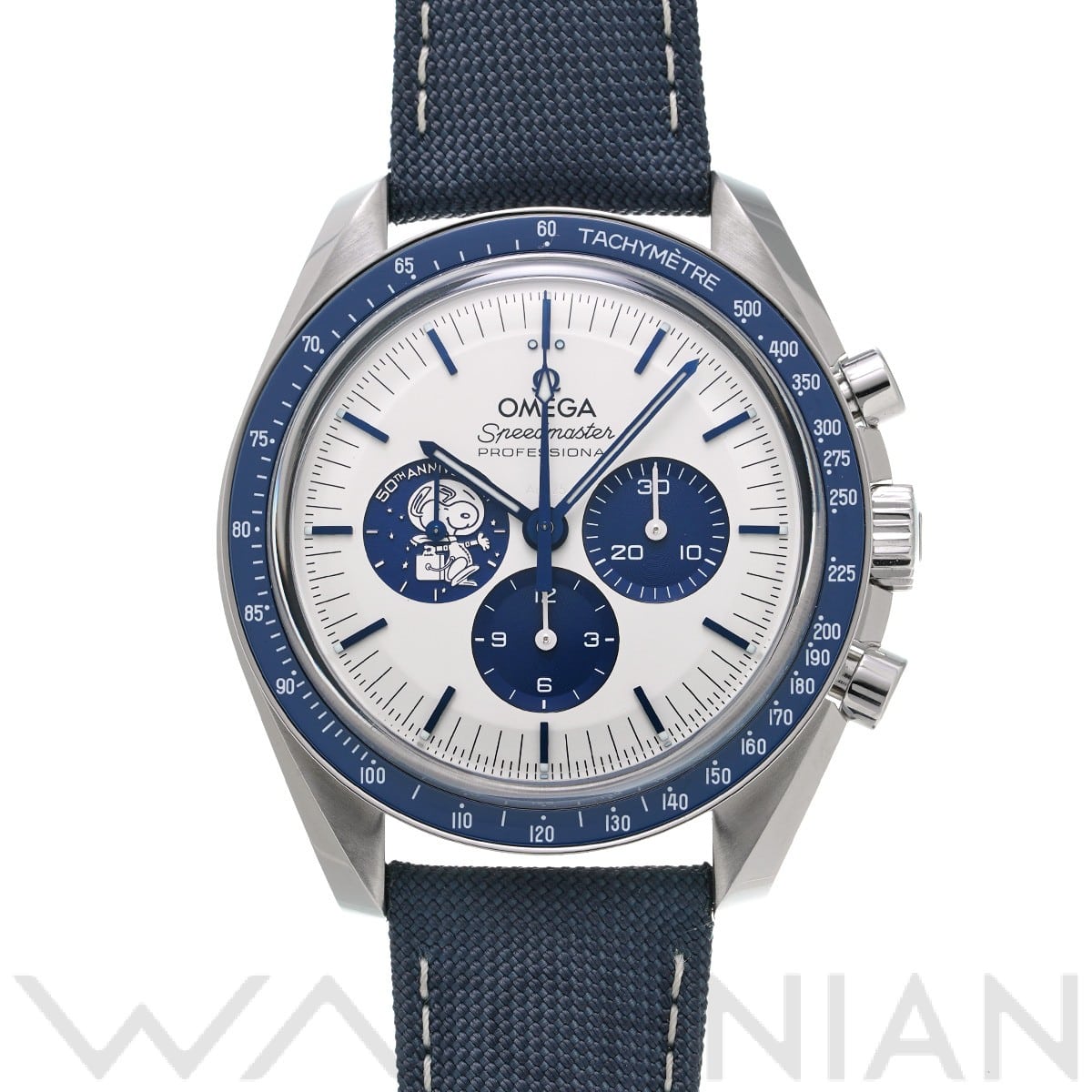 オメガ / OMEGA スピードマスター ムーンウォッチ コーアクシャル マスタークロノメーター シルバー スヌーピーアワード 310.32.42.50.02.001 シルバー/ブルー メンズ 時計 【中古】【wristwatch】