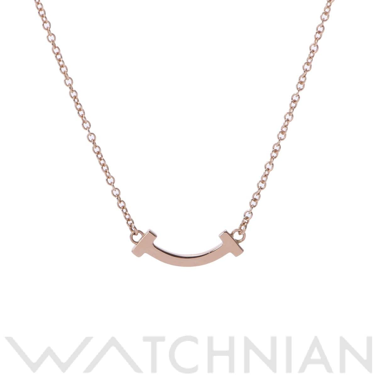 ティファニー Tスマイル ネックレス ミニ ゴールド K18ピンクゴールド PG レディース ジュエリー 【中古】【jewelry】