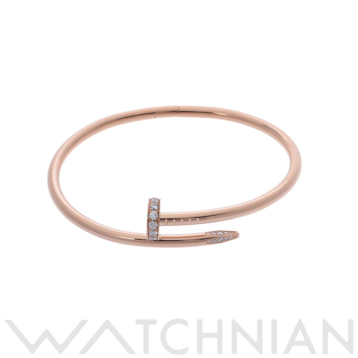 カルティエ ジュストアンクル ブレスレット 新型 #18  ゴールド K18ピンクゴールド PG レディース ジュエリー 【中古】【jewelry】