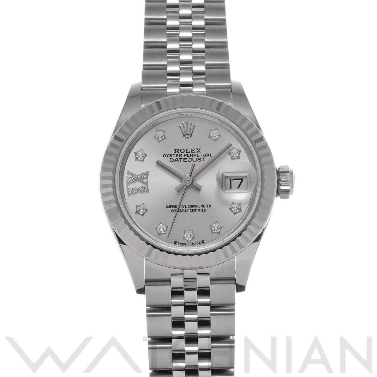 ロレックス レディ デイトジャスト 28 279174G シルバー/ダイヤモンド レディース 時計 【中古】【wristwatch】