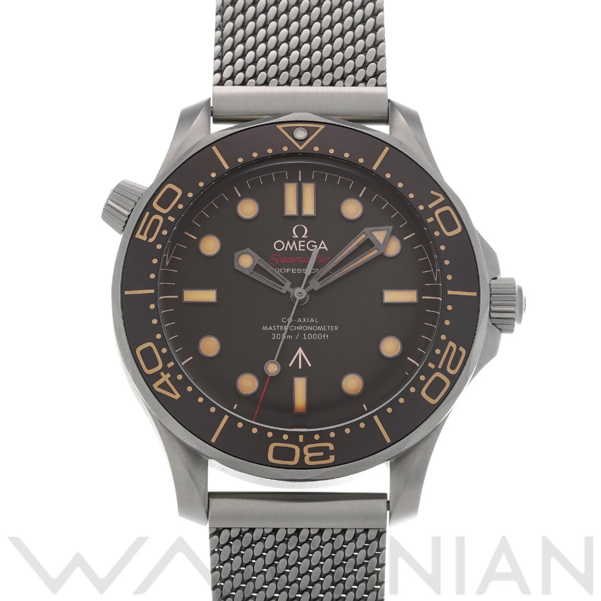 オメガ シーマスター ダイバー300 コーアクシャル マスタークロノメーター 007 210.90.42.20.01.001 ブラウン メンズ 時計 【中古】【wristwatch】