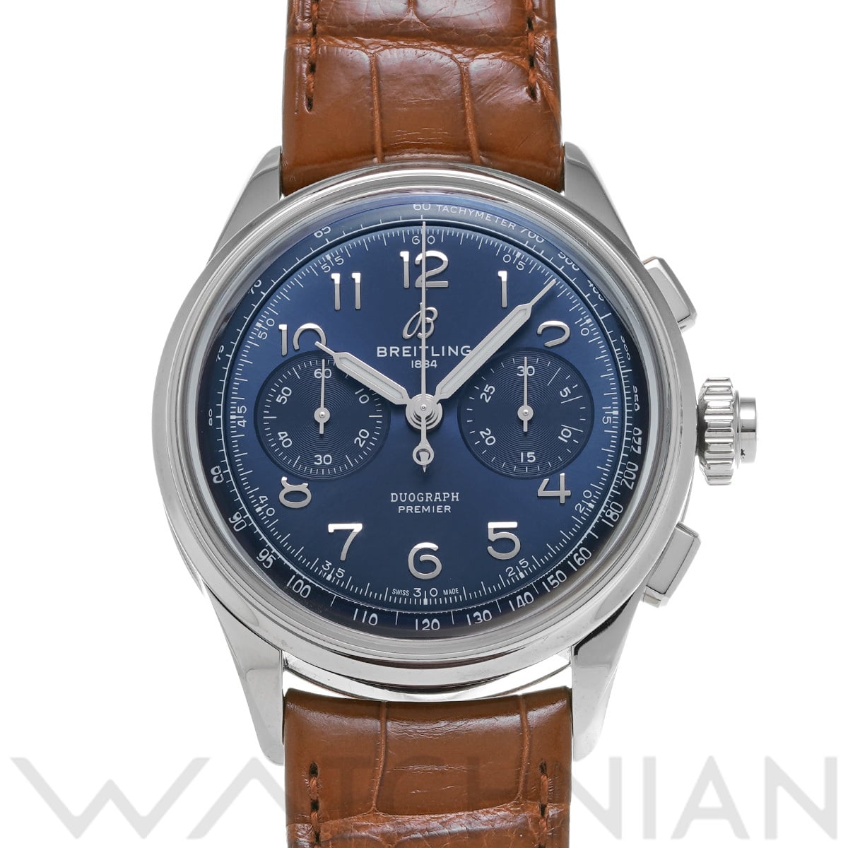 ブライトリング プレミエ B15 デュオグラフ 42 AB1510171C1P1 ブルー メンズ 時計 【中古】【wristwatch】