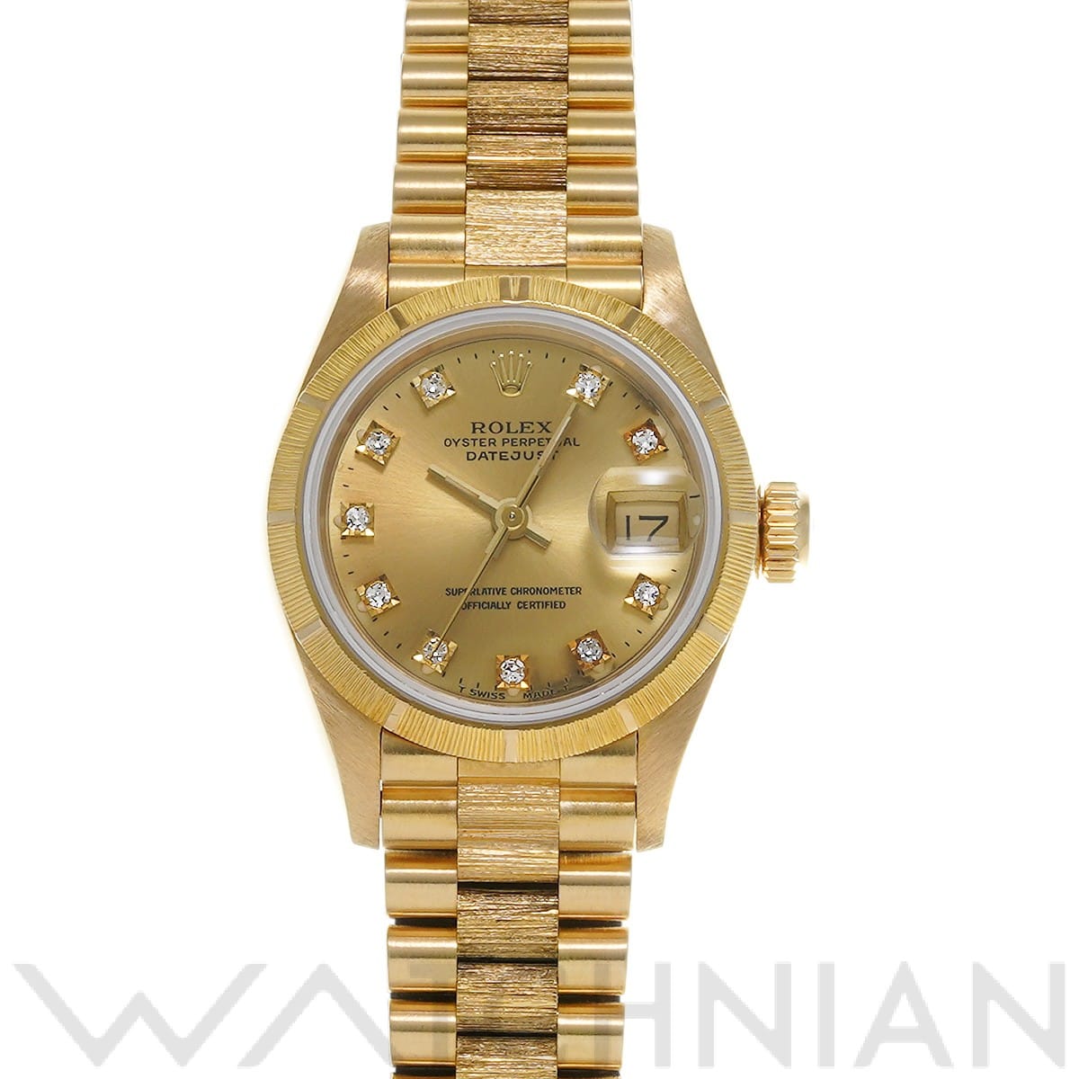 ロレックス / ROLEX デイトジャスト バーク 69278G シャンパン/ダイヤモンド レディース 時計 【中古】【wristwatch】