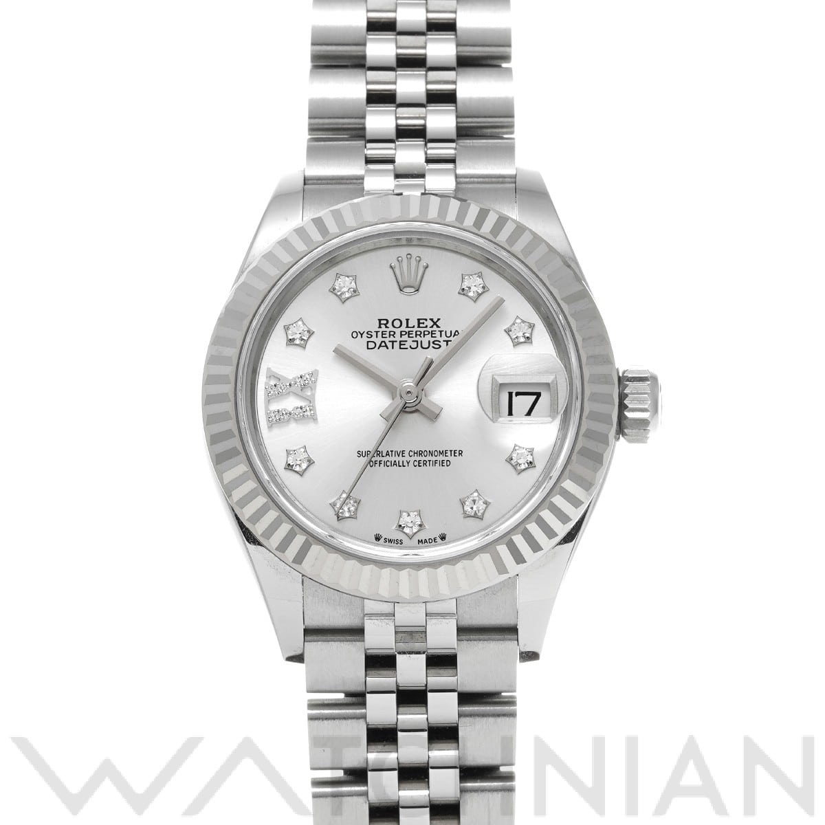 ロレックス レディ デイトジャスト 28 279174G シルバー/ダイヤモンド レディース 時計 【中古】【wristwatch】