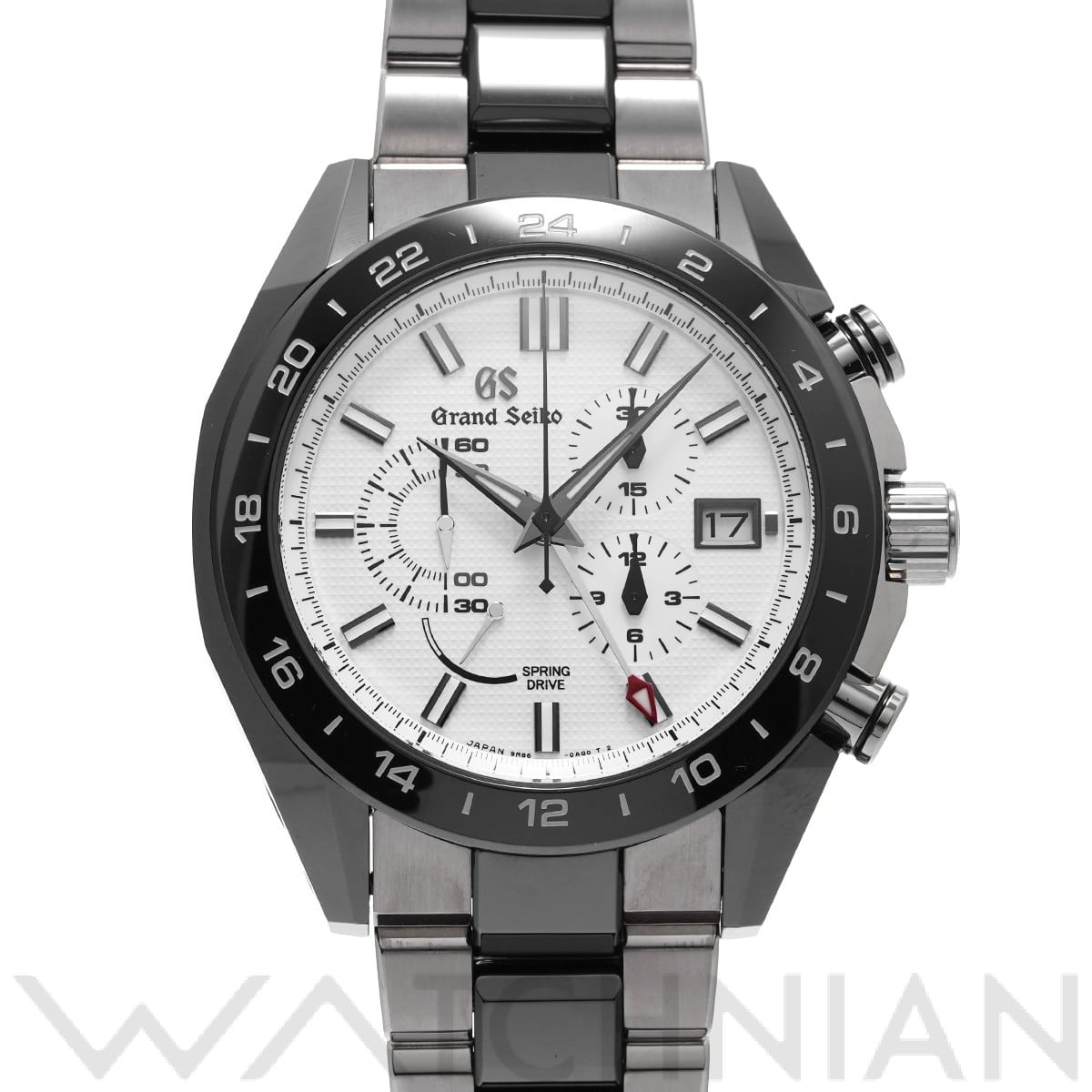 グランドセイコー / Grand Seiko スポーツコレクション スプリングドライブ クロノグラフ GMT SBGC221 ホワイト メンズ 時計 【中古】【wristwatch】