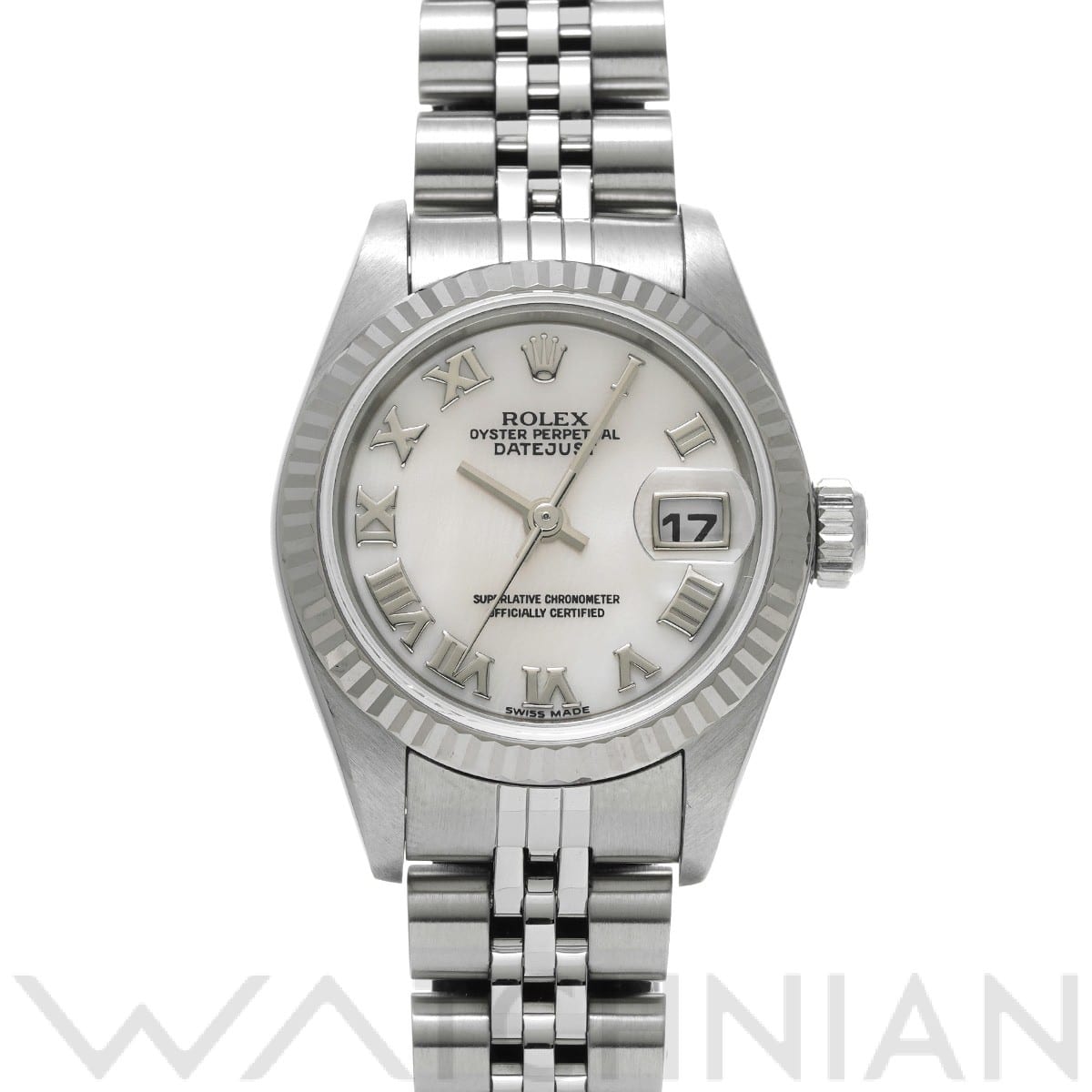 ロレックス デイトジャスト 79174NR ホワイトシェル レディース 時計 【中古】【wristwatch】