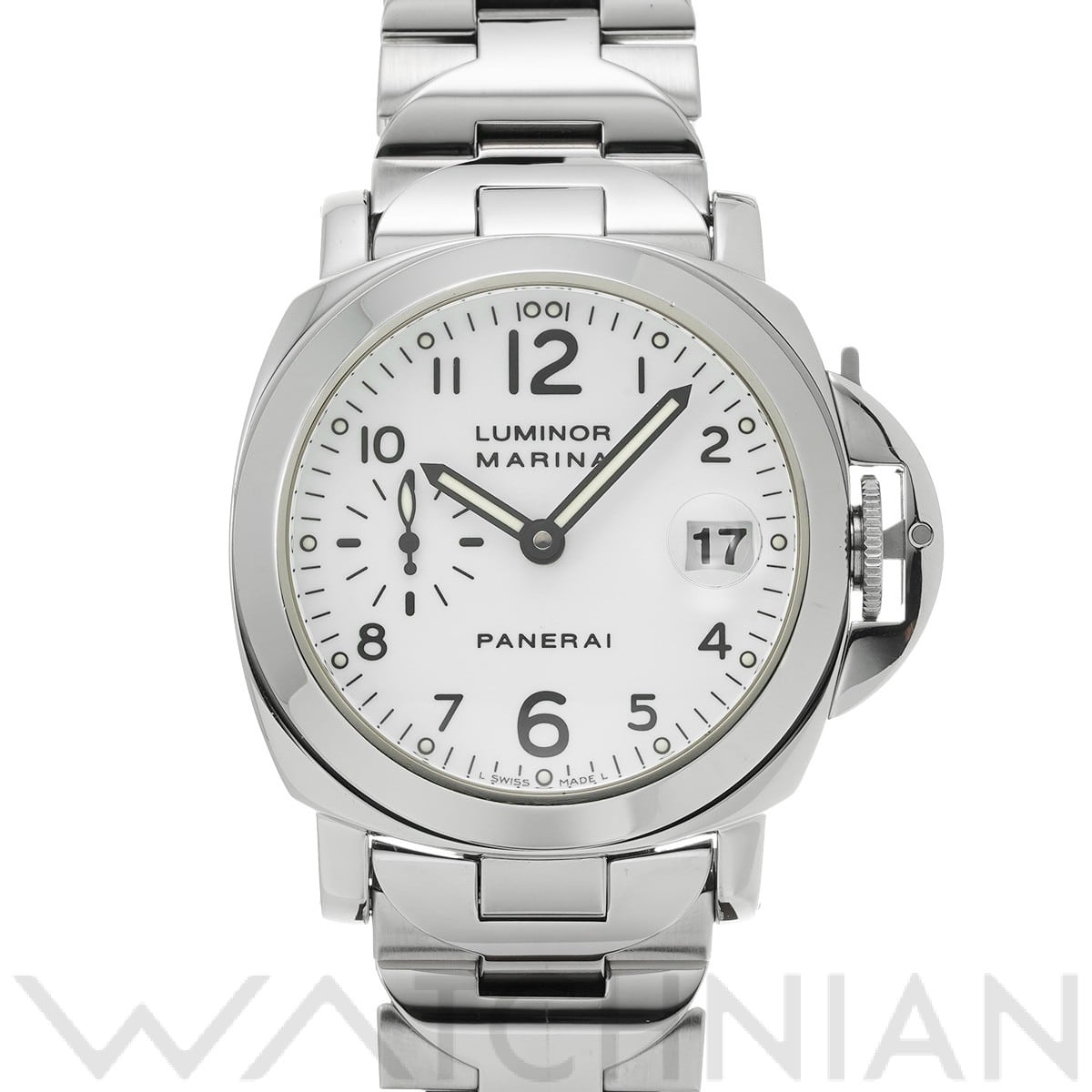 パネライ / PANERAI ルミノールマリーナ オートマティック PAM00051 ホワイト メンズ 時計 【中古】【wristwatch】