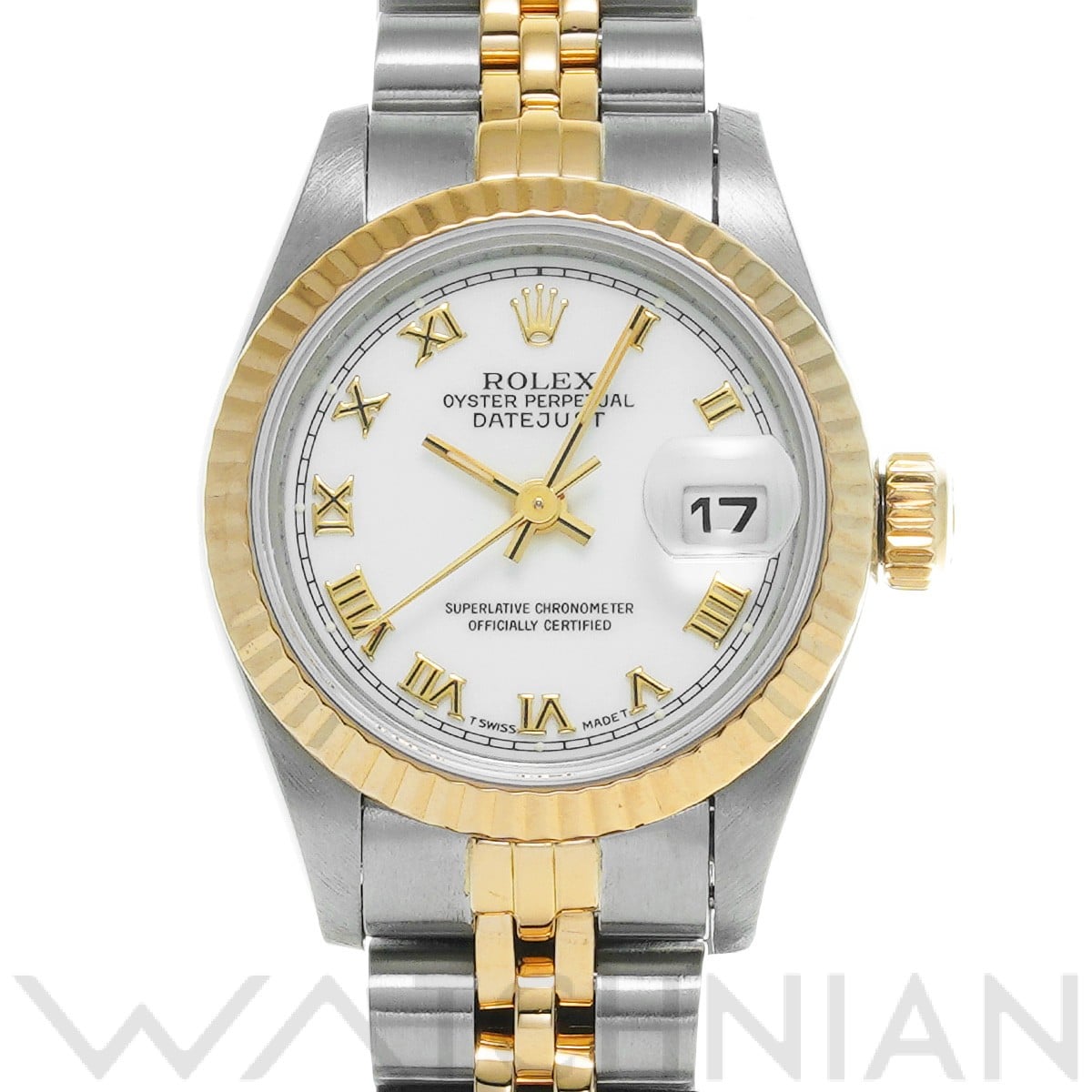 ロレックス デイトジャスト 69173 ホワイト レディース 時計 【中古】【wristwatch】