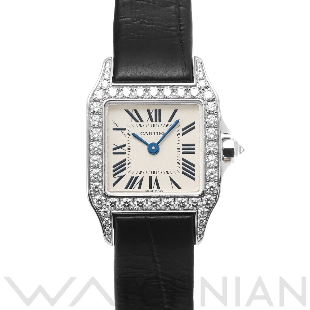 カルティエ サントス ドゥモワゼル SM WF902007 シルバー レディース 時計 【中古】【wristwatch】