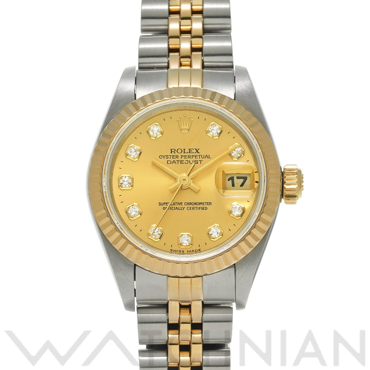 ロレックス / ROLEX デイトジャスト 69173G シャンパン/ダイヤモンド レディース 時計 【中古】【wristwatch】