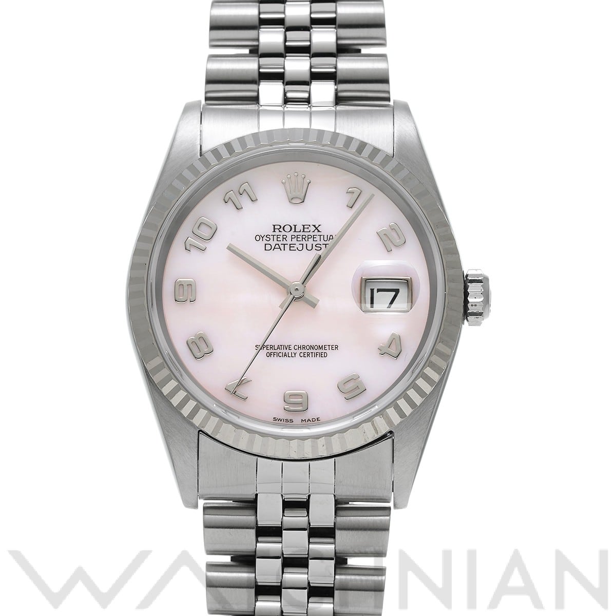 ロレックス デイトジャスト 16234NA ピンクシェル メンズ 時計 【中古】【wristwatch】