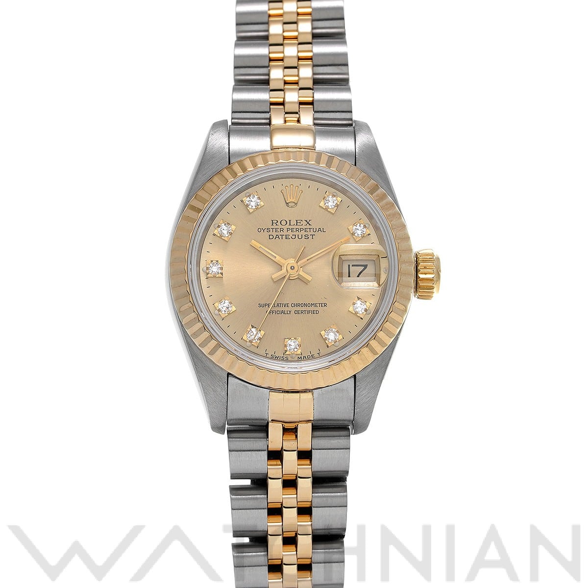 ロレックス / ROLEX デイトジャスト 69173G シャンパン/ダイヤモンド レディース 時計 【中古】【wristwatch】