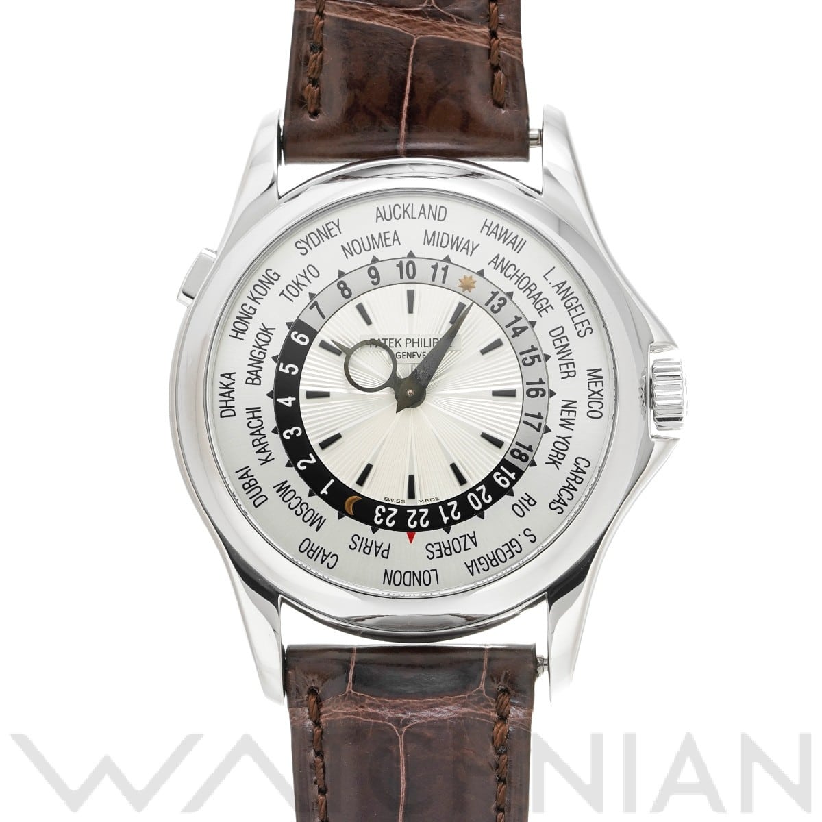パテック フィリップ / PATEK PHILIPPE コンプリケーション ワールドタイム 5130G-001 シルバー メンズ 時計 【中古】【wristwatch】